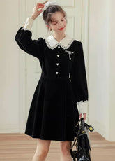 Kiki Love Velveteen Dress