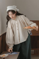 Marshmallow Puff Sleeve Blouse