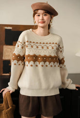 Cinnamon Fair Isle Sweater