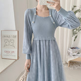 Lace Knit Sweater Dress