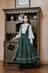 Lolita Faux Layered Midi Dress