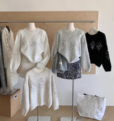 Sequin Diamond Sweater