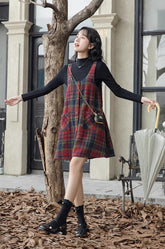 Holly Plaid Mini Dress