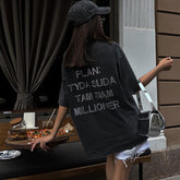 Loose Streetwear Cotton Diamond T shirt Casual Tee Clothing