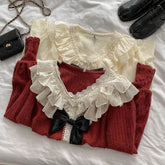 Ruffle Lace Sweater