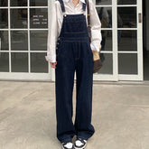 Mono vaquero de pierna recta lavada