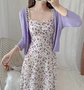 Verzaubertes Midikleid mit Blumenmuster