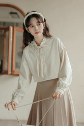 Ruffle Tie Blouse