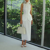 Vest Shorts Solid Color Temperament Suit