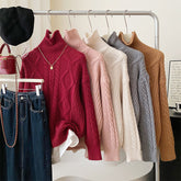 Cable Knit Turtleneck Sweater