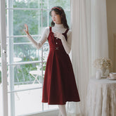 Corduroy Pearl Cami Midi Dress