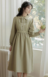 Sunday Tea Long Sleeve Midi Dress