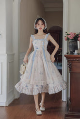 Flutter Cami Tiered Midi Dress