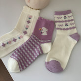 Gingham Rabbit Sock Set
