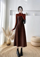 Cardamom Plaid Cami Midi Dress