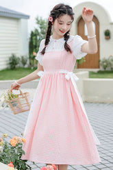 Gingham Picnic Twofer Dress