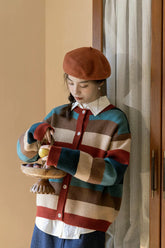 Cozy Stripe Cardigan