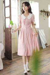 Three's A Charm Button Up Dress