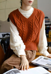 Maple Cable Knit Vest