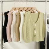 Matcha Pom Pom Daisy Vest