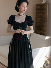 Onyx Rose Lace Up Dress