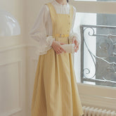 Pastel Stripe Pinafore Dress