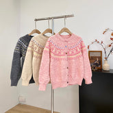 Candy Bow Fair Isle Cardigan