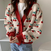 Cherry Bomb Cropped Cardigan