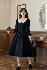 Beth Peter Pan Collar Midi Dress