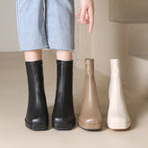 Plateaustiefel mit hohem Knöchel