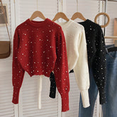 Pearl Cropped Sweater