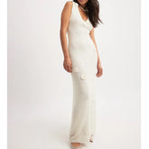 Knitted Floral Midi Dress