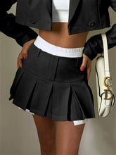 Mini Skirt For Cute High Waist Y2K Skirts Set Casual Streetwear WoBottom Black Pleated Skirts