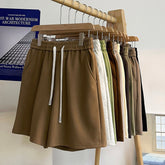 Basic Solid Casual Shorts WoBaggy Korean Trend Y2k Light Thin Short Pants Unisex Beach Trousers