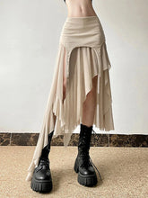 Irregular Y2K Skirts Vintage American High Waist Slim Slit Long Skirt Casual Lady Streetwear Retro Skirts