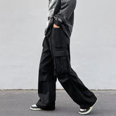 Cargo Pants Vintage American Stylish Loose Safari Style Unisex Street BF Fall All-match Harajuku Y2k Trouser Chic