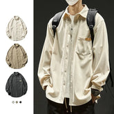 Fashionable Comfortable Overalls Shirt Long-Sleeved Japanese Loose Jacket Y2k Casual Shirt