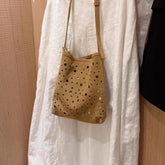 All Match Travel Shoulder Bags Hollow Out Casual Vintage Y2k Aesthetic Underarm Bag Streetwear Trendy Purses and Handbags