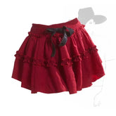 Voguable Japanese Style Kawaii Cake Skirt Lolita Sweet Cute Y2k Mini Skirt Girls 2000s Slim Korean Clothing Chic