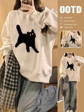 American Retro Oversize Round Neck Hoodie Y2k Harajuku Leisure And Gray Velvet Lazy Win