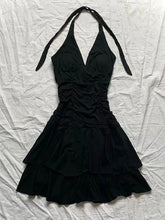 Punk Vintage 90s Korea Dress Sweet Girl High Waist Slim Gothic Harajuku Y2k Short Halter Dress