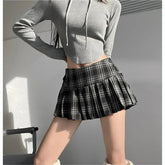 Mini Skirts For Woman Korean Plaid Skirts Y2k Clothes Cute Short Skirts Harajuku Vintage Pleated Skirts Preppy