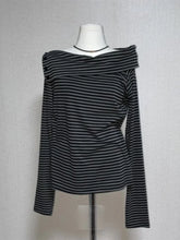 Y2k Vintage Streetwear Hoodies Korean Style Hit Color Striped Strapless Buttons Loose Tops