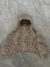 Y2k Leopard Print Vintage Hoodies American Retro Streetwear Hiphop Oversized Hooded Sweatshirt