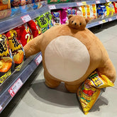 Lustiger Plüschbär mit großem Kopf