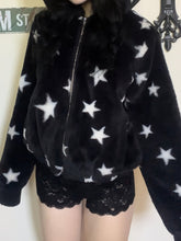 Five-pointed Star Plush Faux Fur y2k Hooded Warm Jacket/Winter Targeted