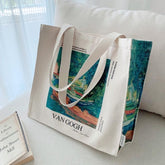 Öko-Tasche Vintage "Ruderboote am Ufer" Van Gogh