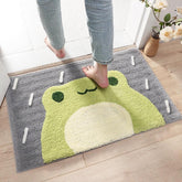 Alfombras y tapetes de baño con lindas ranas kawaii