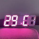 Neon-LED-Uhr und Wecker