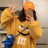 Sudadera con capucha suave y kawaii de M&M's
